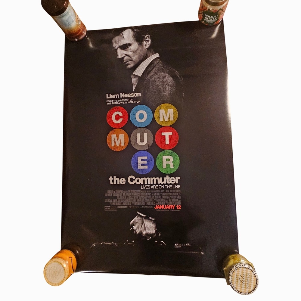 The Commuter 2018 Original Advance Movie Poster Double Sided 27x40 Liam Neeson